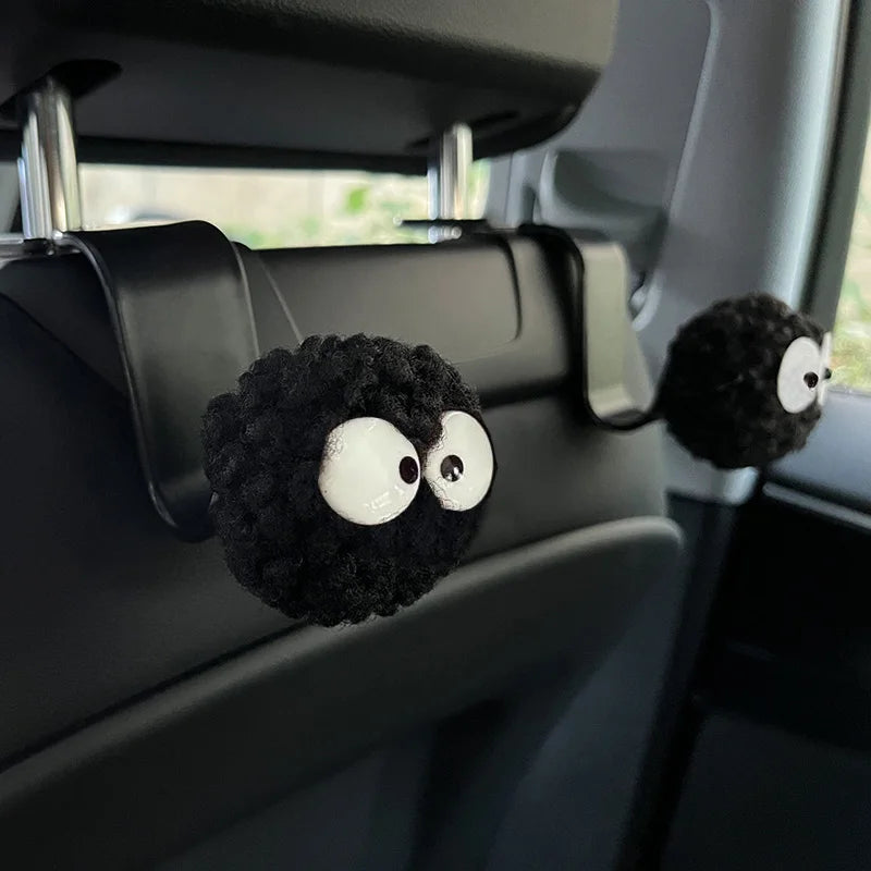 Cute Cartoon Bear Car Seat Back Hooks Storage V