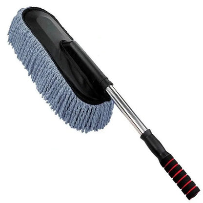 Car Retractable Wax Tow Microfiber Dust Cleaning Brush