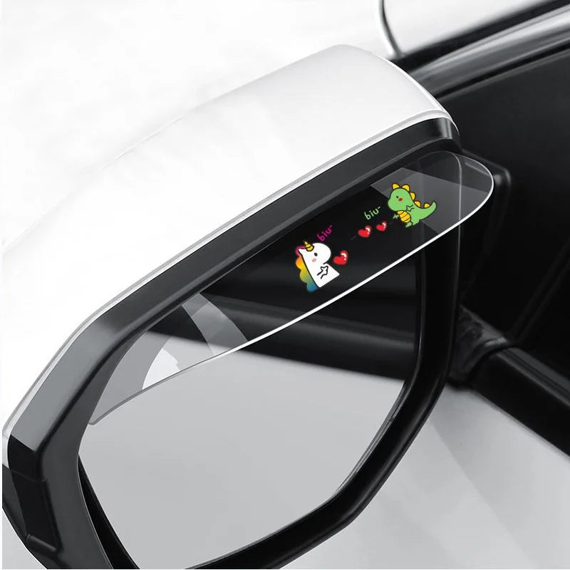 2Pcs Car Rearview Mirror Rain Cover